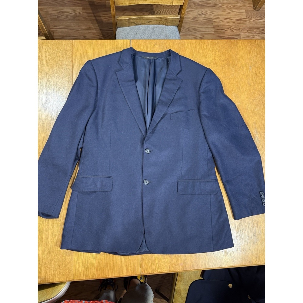 JOHN NORDSTROM LORO PIANA Men's 48L Navy 100% Cashmere Blazer Sport Coat Jacket